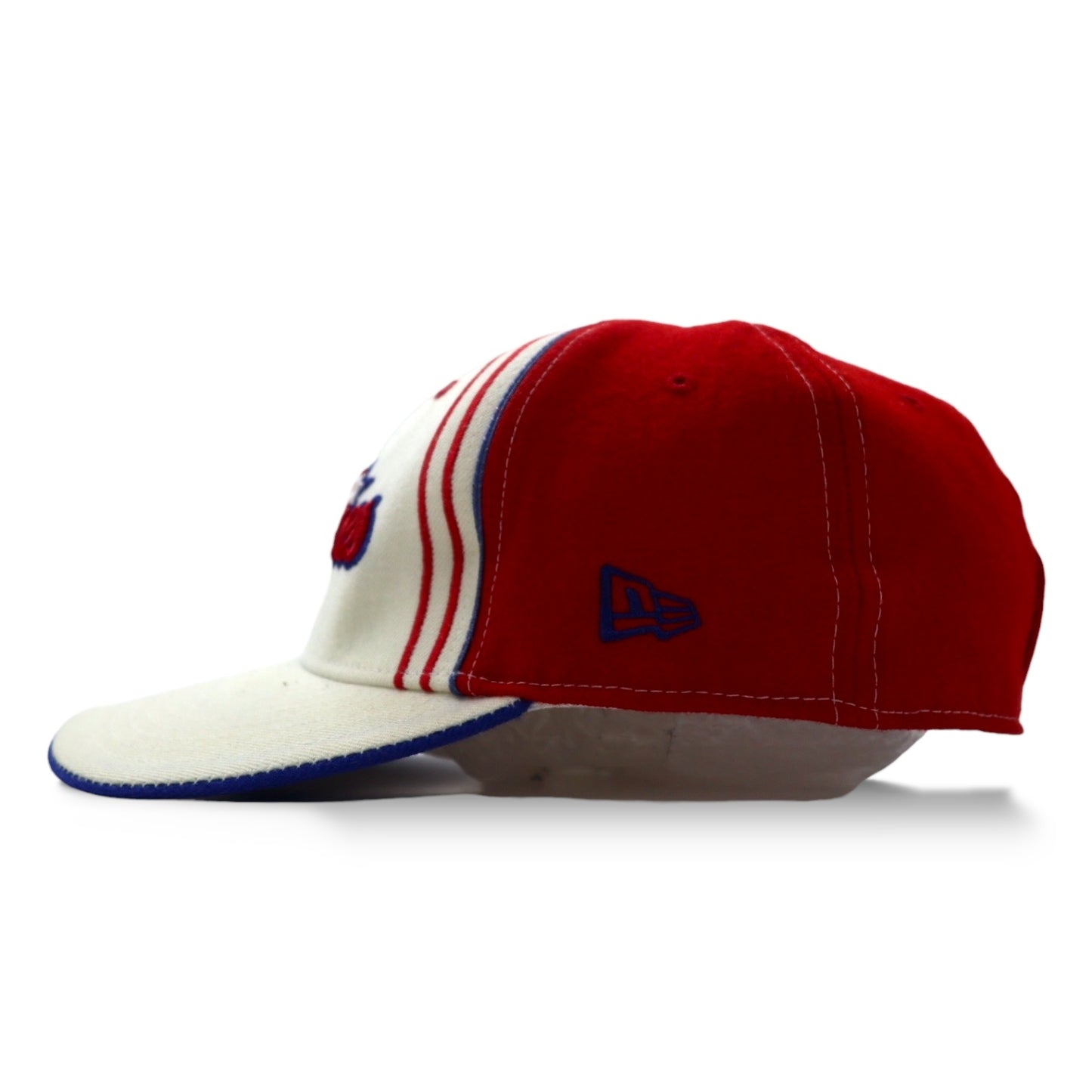 NEW ERA USA製 90年代 ベースボールキャップ 60.8cm ホワイト レッド ウール MLB Phillies