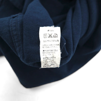 L.L.Bean シャミークロスシャツ フランネルシャツ 2XL ネイビー ダブルポケット ビッグサイズ 187924