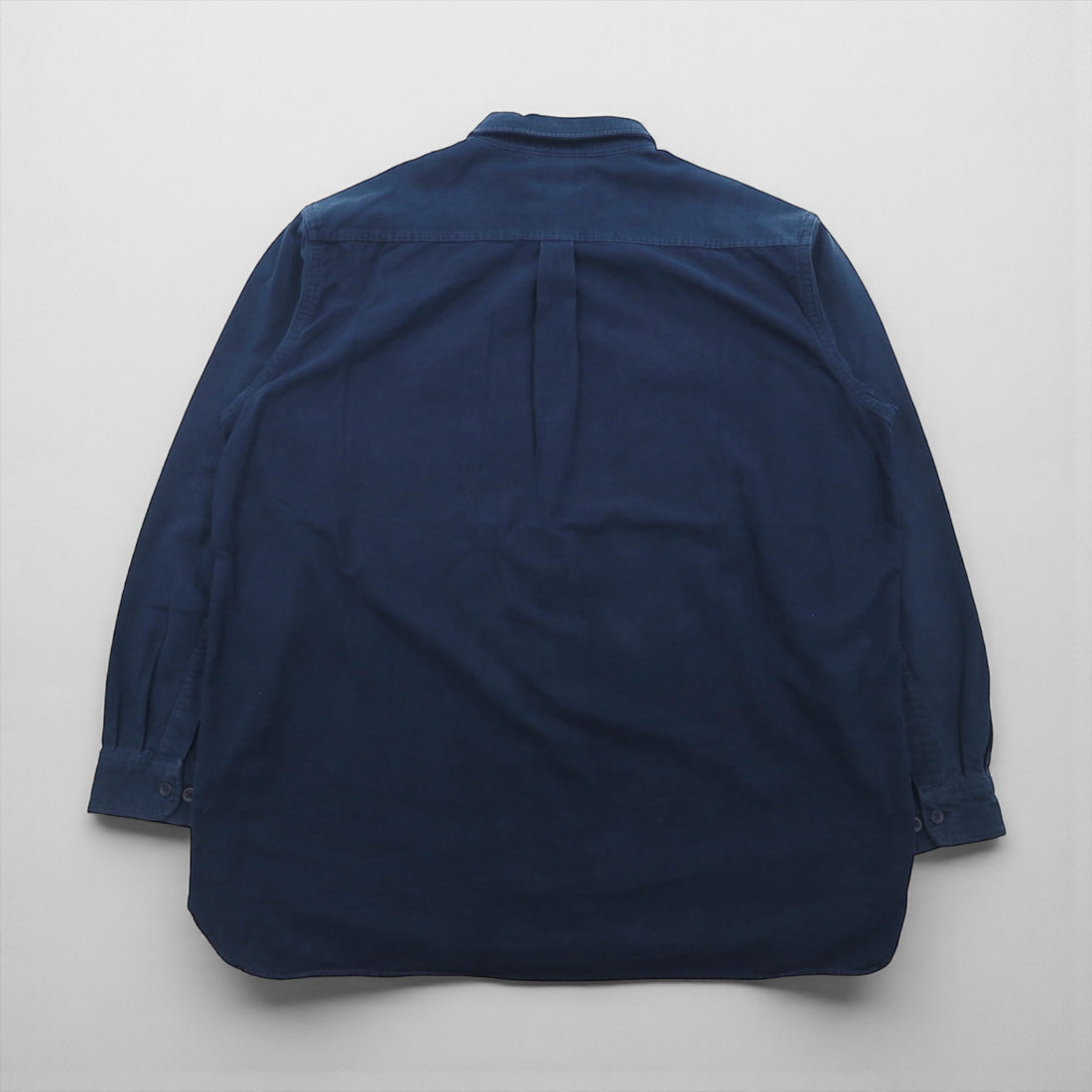 LLBean Shammy Cloth Flannel Shirt, Navy, Double Pocket, Size 2XL, 187924