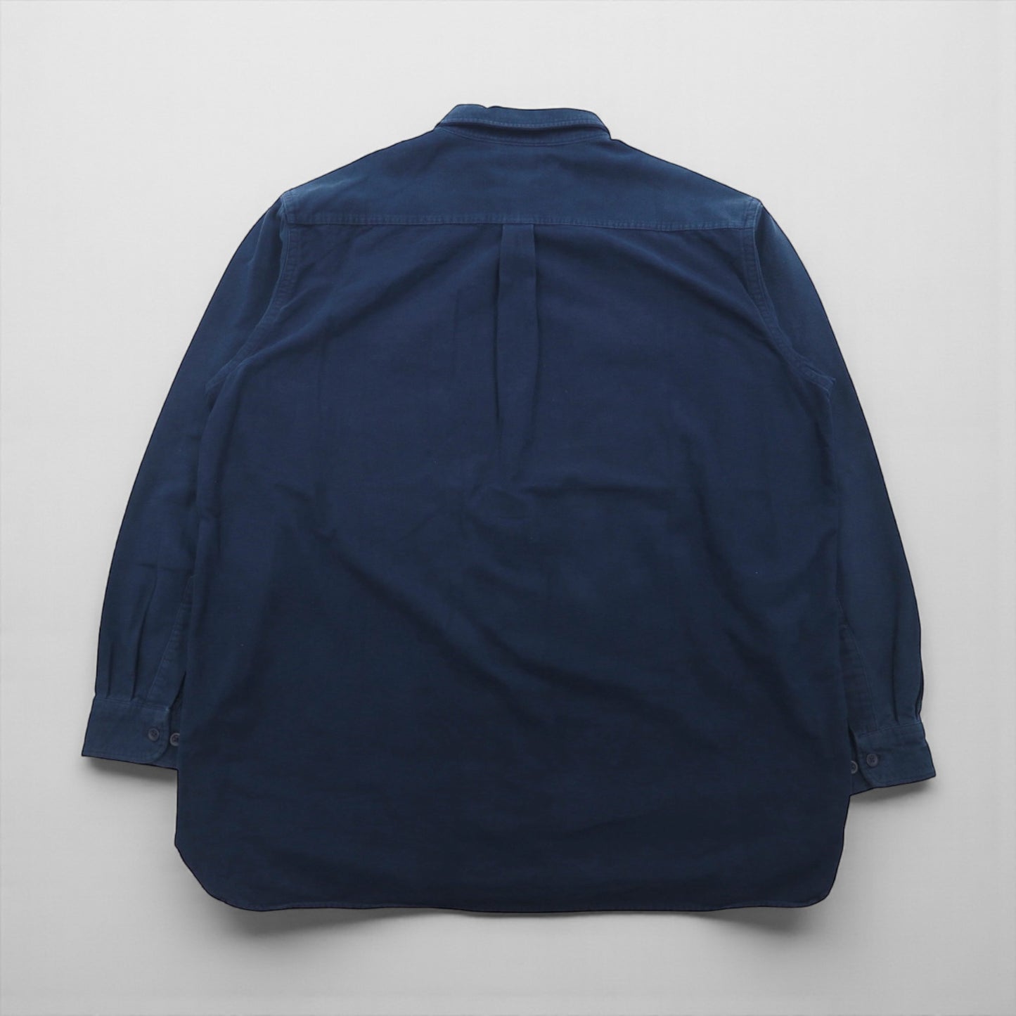 L.L.Bean シャミークロスシャツ フランネルシャツ 2XL ネイビー ダブルポケット ビッグサイズ 187924