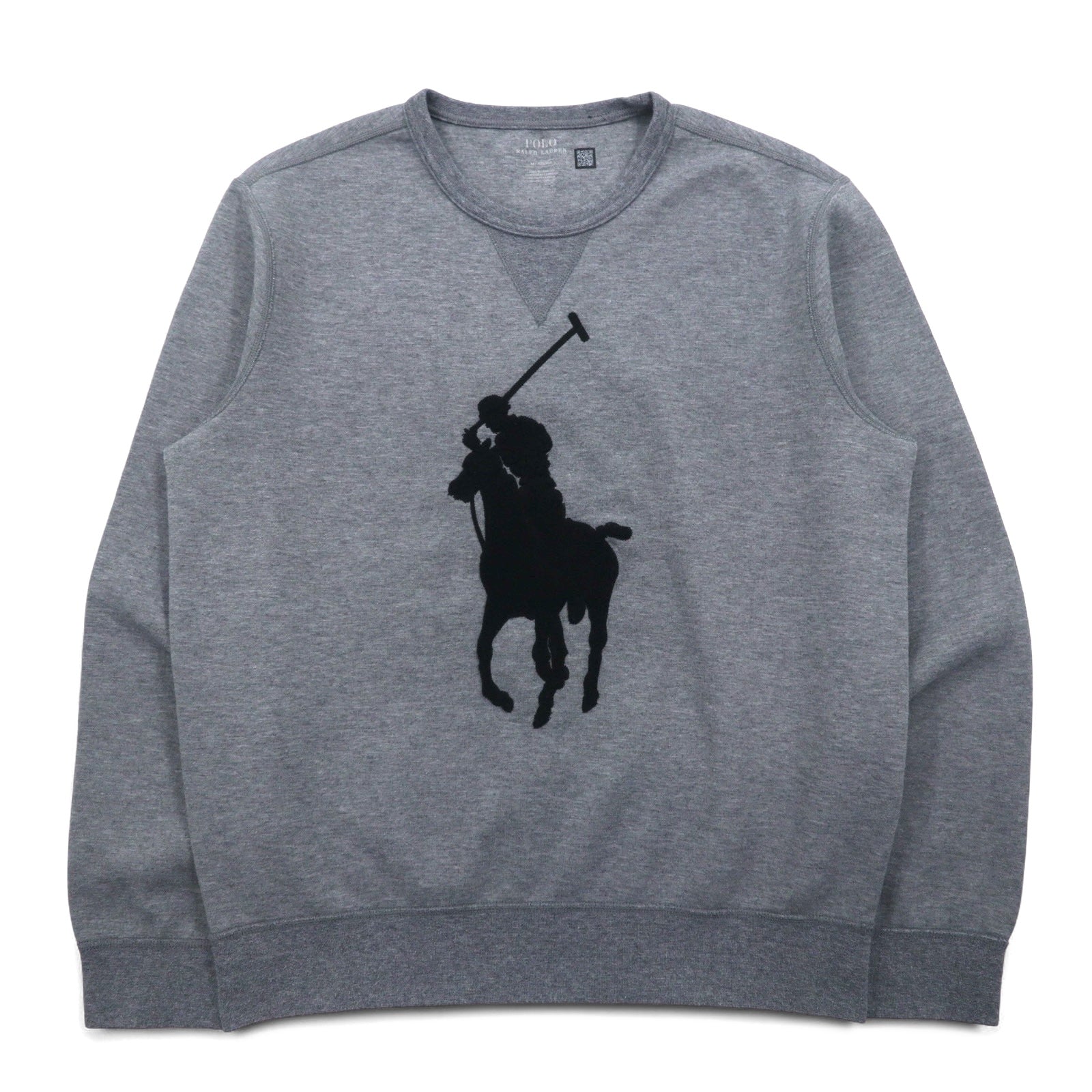 美品 現行 ポロラルフローレン スウェット ビックポニー グレー L 楽天市場】ポロ ラルフローレン メンズ ビッグポニー刺繍 プルオーバー