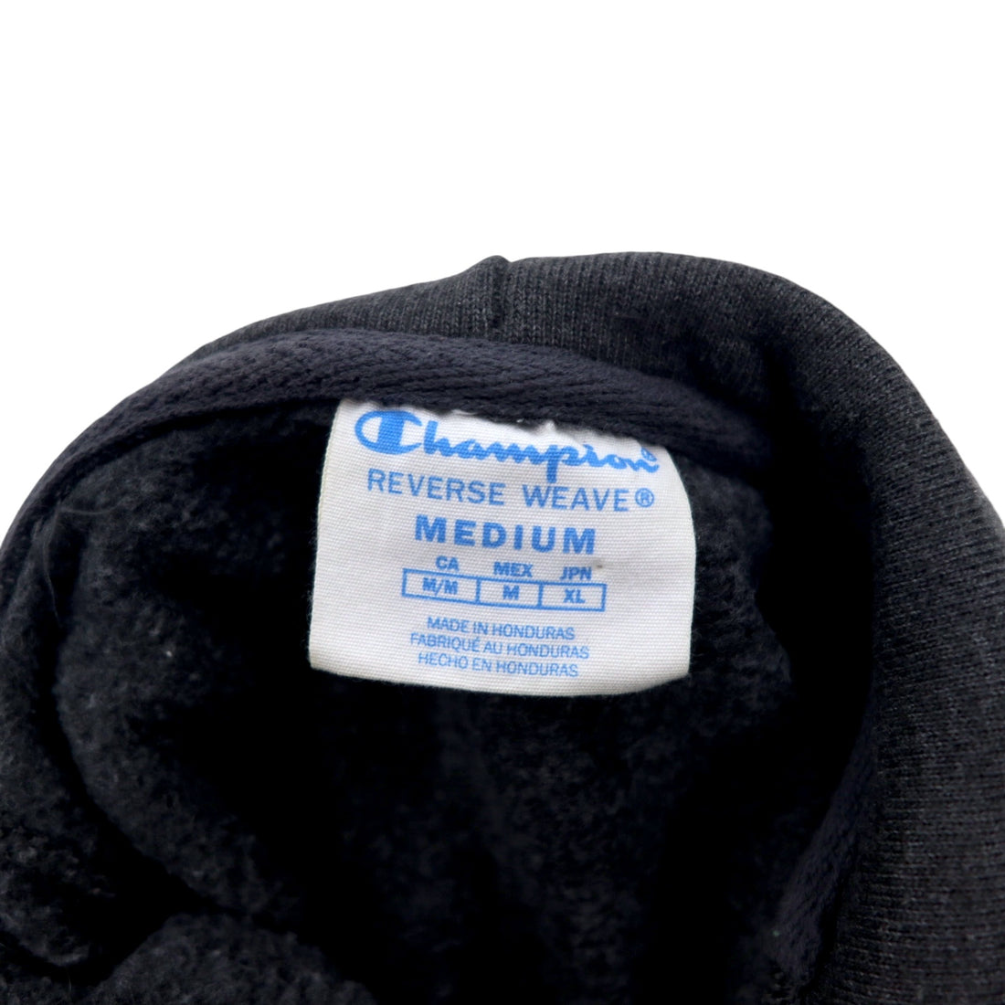 Champion Reverse Weave Pullover Hoodie, XL, Grey, Cotton, Blue Single Tag, Reprint, College Arch Logo, 2-Layer Print