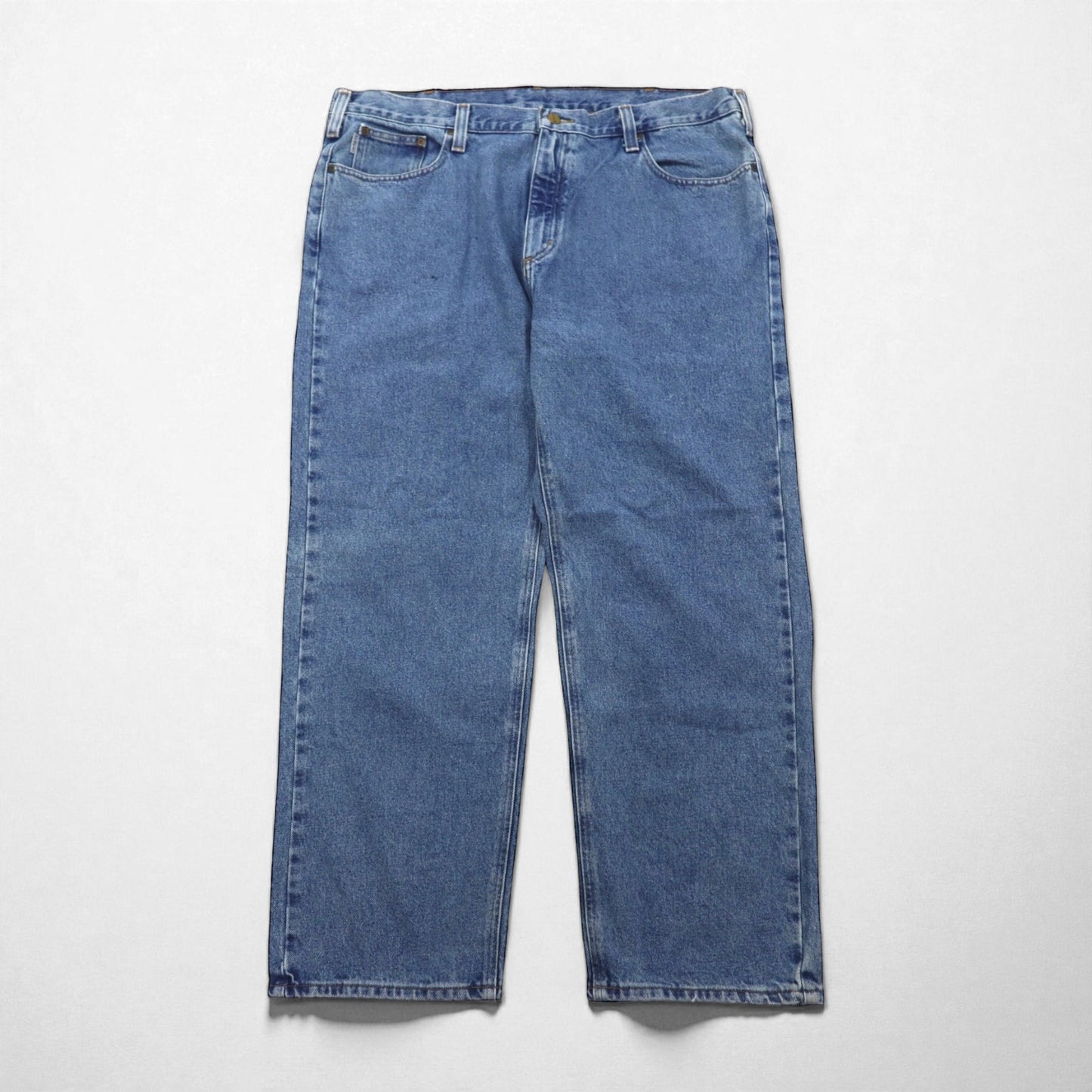 Carhartt Wide Leg Denim Jeans, XL, Relaxed Fit, Indigo, Size B460 LVB