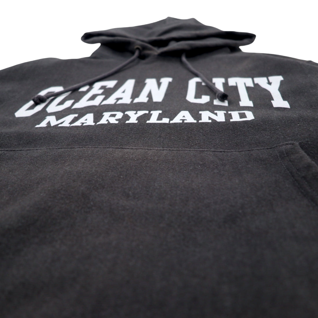 Champion Reverse Weave Pullover Hoodie, XL, Grey, Cotton, Blue Single Tag, Reprint, College Arch Logo, 2-Layer Print