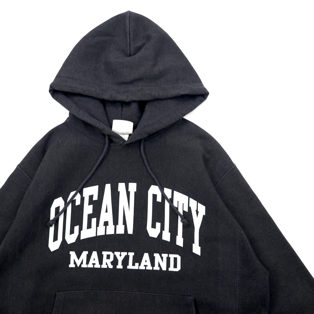 Champion Reverse Weave Pullover Hoodie, XL, Grey, Cotton, Blue Single Tag, Reprint, College Arch Logo, 2-Layer Print