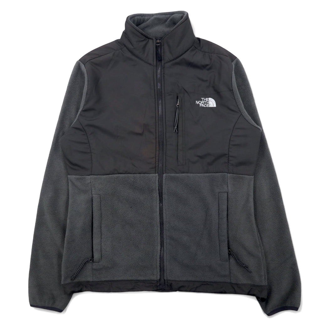 日本然リトテ-古着オンライン-THE NORTH FACE デナリジャケット ナイロン切替 フリースジャケット M グレー ポリエステル ロゴ刺繍 DENALI JACKET 海外規格-THE NORTH FACE Denali Jacket Nylon Switching Fleece Jacket M Gray Polyester Logo Embroidery DENALI JACKET Overseas Standards
