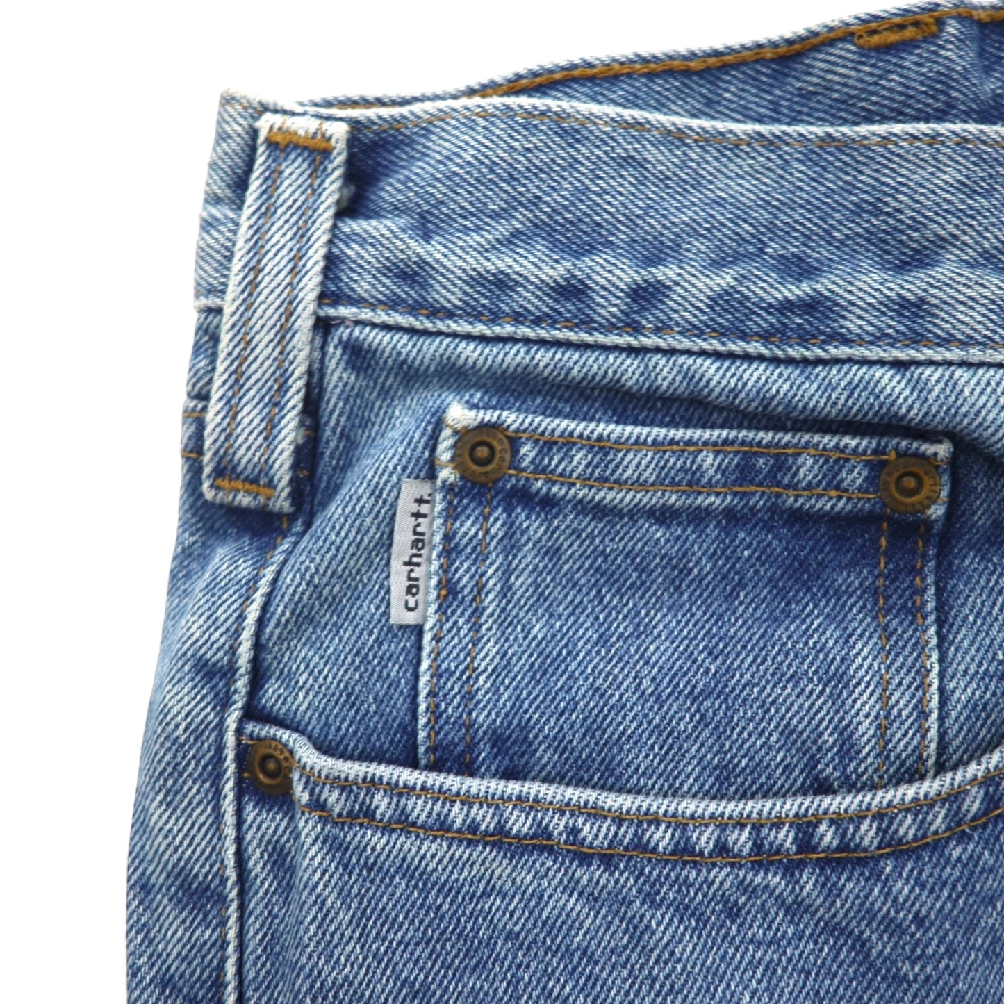 Carhartt Wide Leg Denim Jeans, XL, Relaxed Fit, Indigo, Size B460 LVB