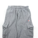 Champion Reverse Weave Sweat Cargo Pants L Grey Cotton Blue Single Tag Reissue