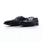 Vintage Punched Cap Toe Dress Shoes, Size 28.5cm, Black Leather, 105523