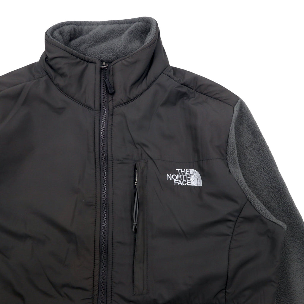 THE NORTH FACE Denali Jacket, nylon-switched fleece jacket, M, gray, polyester, logo embroidery, DENALI JACKET, international standard