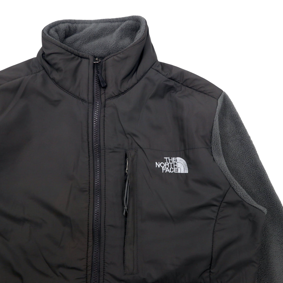 THE NORTH FACE Denali Jacket, nylon-switched fleece jacket, M, gray, polyester, logo embroidery, DENALI JACKET, international standard
