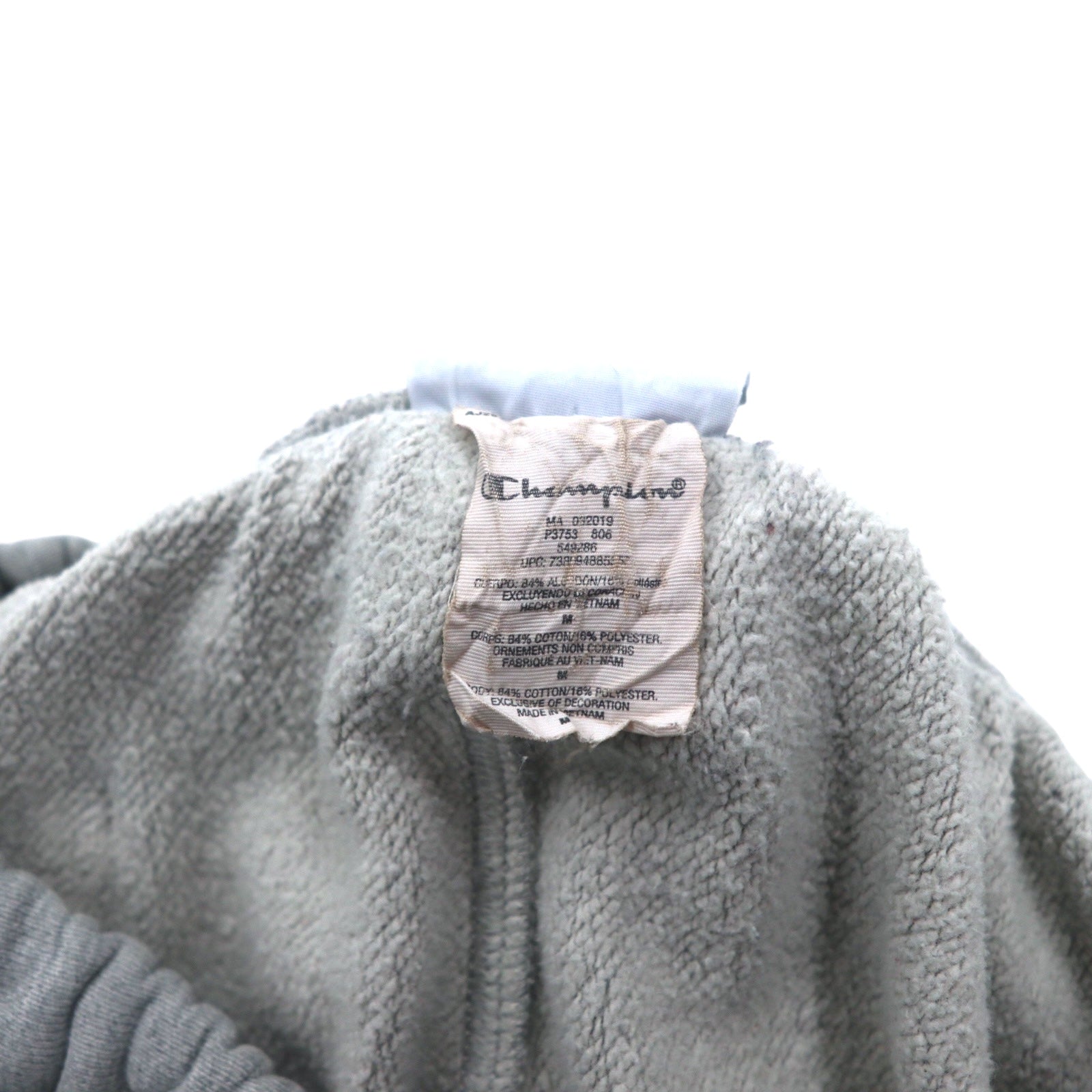 Champion Reverse Weave Sweat Cargo Pants L Grey Cotton Blue Single Tag Reissue