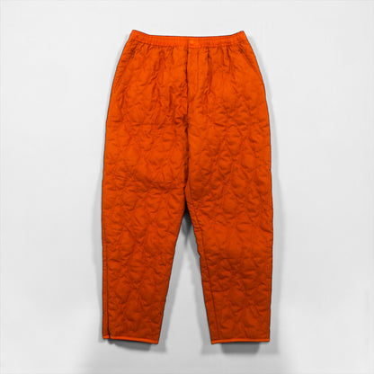 South2 West8 Quilted Pants, Size M, Orange, Padded, Polyester, Zippered Legs, Slit, LQ0706, Made in Japan