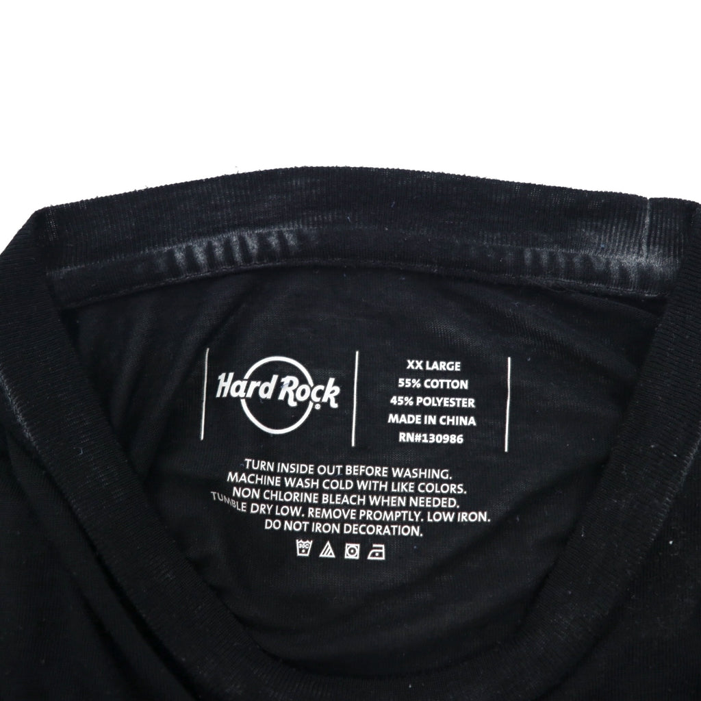 Hard Rock CAFE ヴィンテージライク ピグメント Tシャツ XXL ブラック ビッグサイズ LAS VEGAS