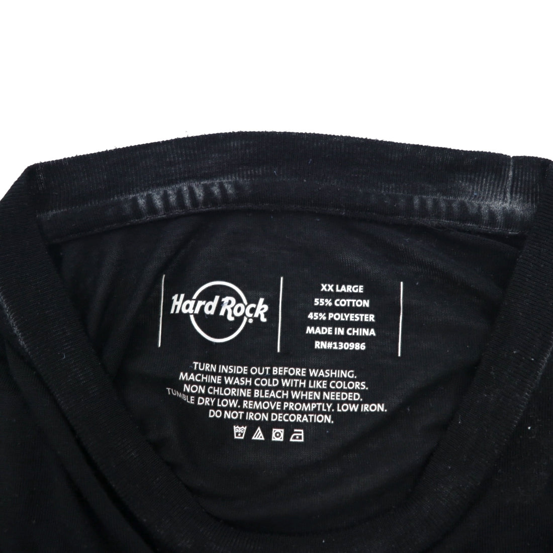 Hard Rock CAFE ヴィンテージライク ピグメント Tシャツ XXL ブラック ビッグサイズ LAS VEGAS