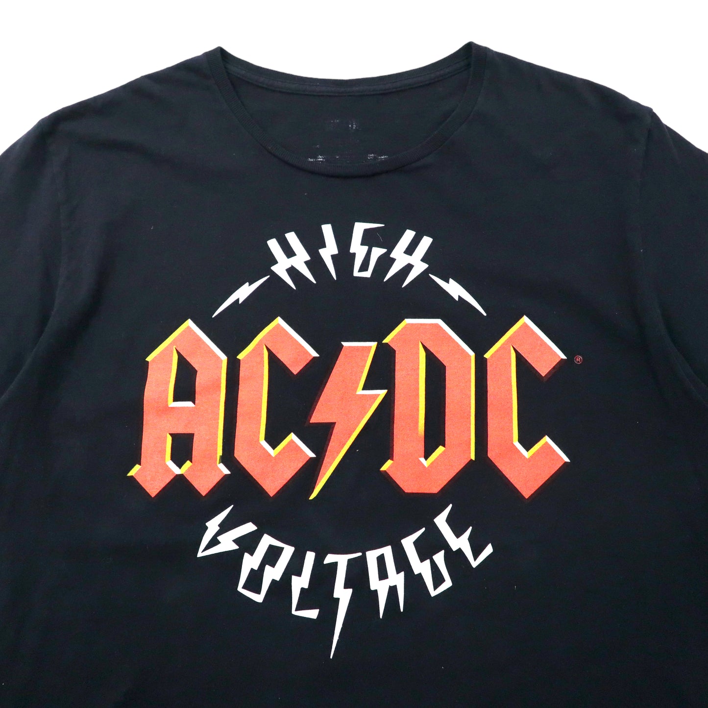 AC/DC バンドTシャツ XL ブラック コットン HIGH VOLTAGE ビッグサイズ