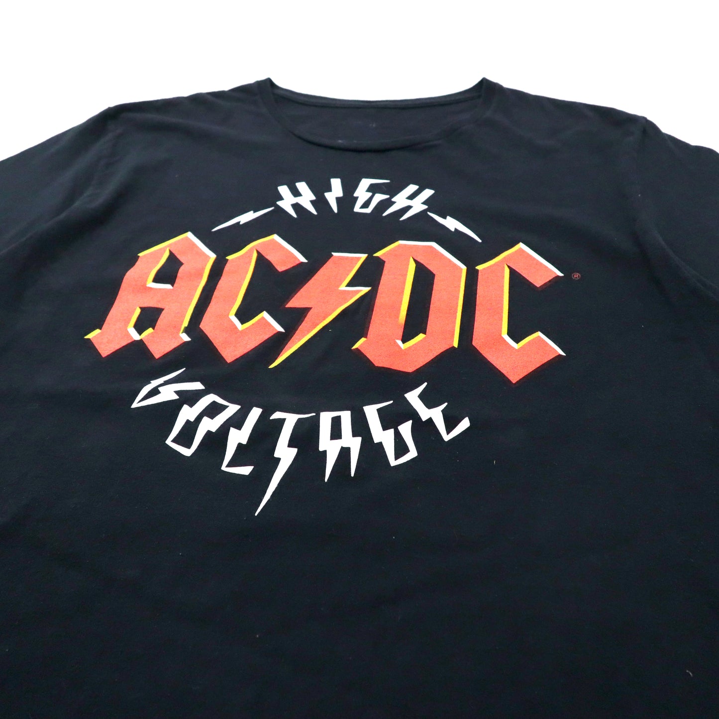 AC/DC バンドTシャツ XL ブラック コットン HIGH VOLTAGE ビッグサイズ