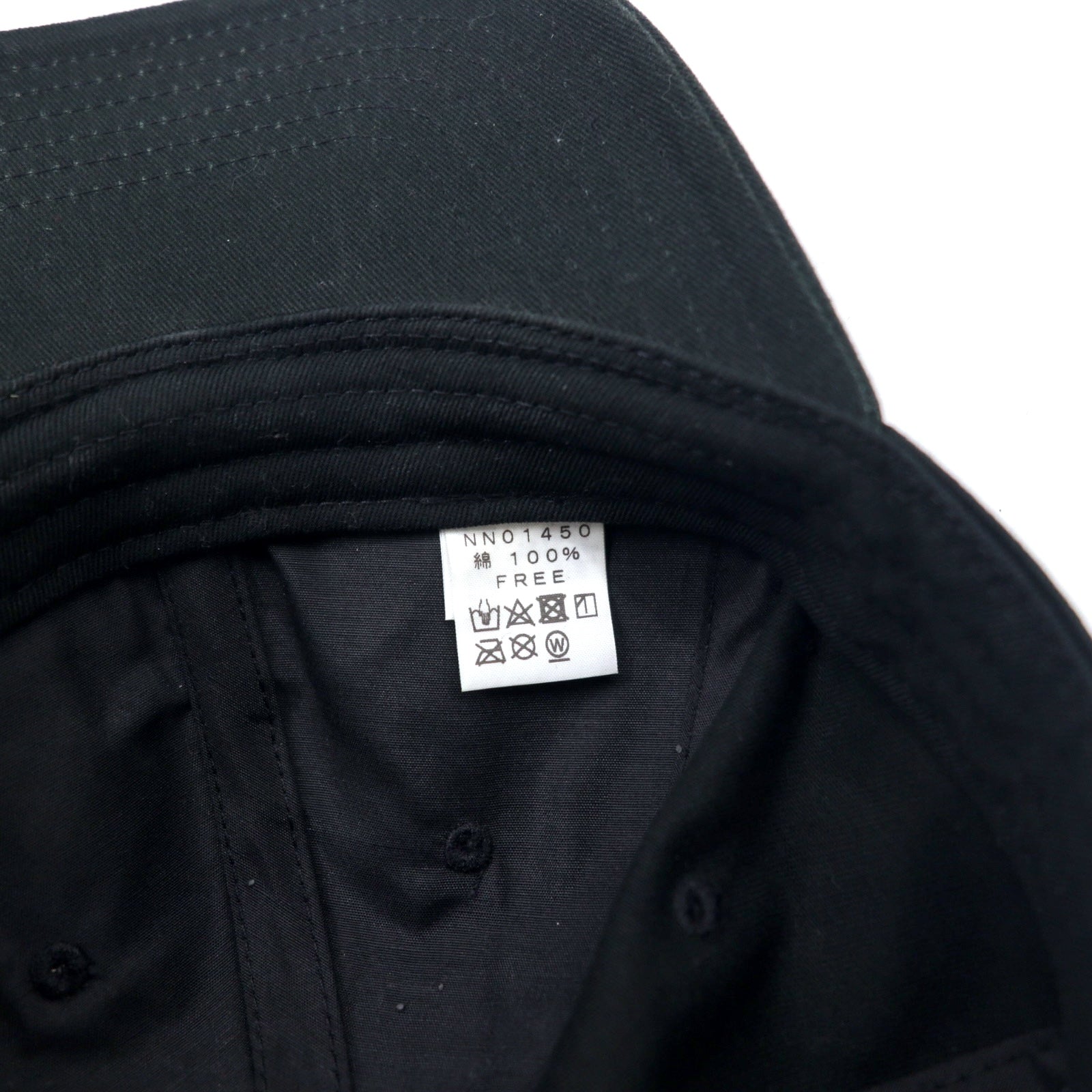 THE NORTH FACE ロゴ刺繍 トレッキング キャップ FREE ブラック コットン NN01450