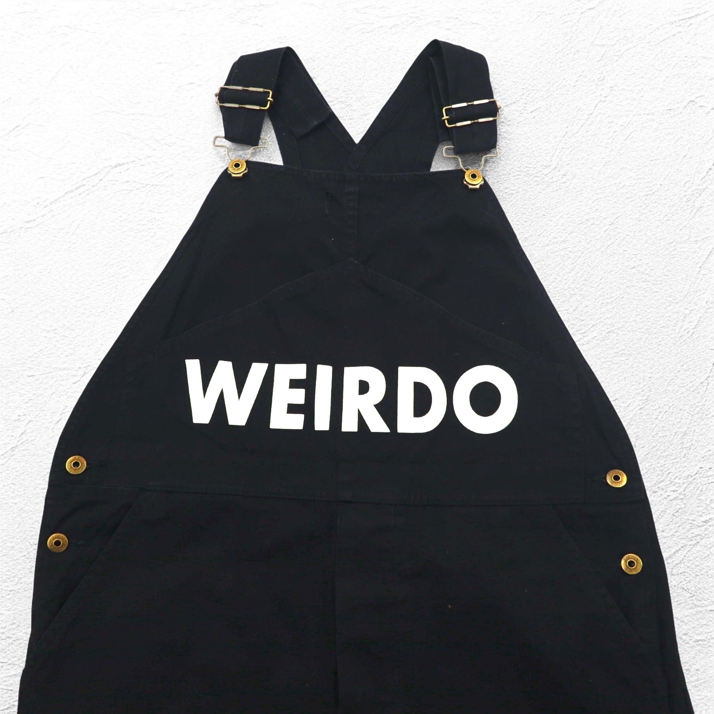 WEIRDO オーバーオール M ブラック WOLF BAIT-OVERALL コットン GROWN-UP WRD-19-SS-25 日本製