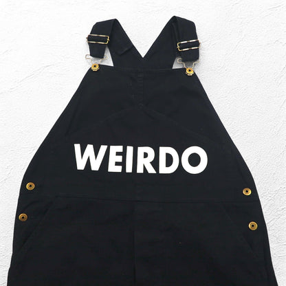 WEIRDO オーバーオール M ブラック WOLF BAIT-OVERALL コットン GROWN-UP WRD-19-SS-25 日本製