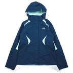 THE NORTH FACE HYVENT Waterproof Mountain Parka S Navy Nylon Zip-in-Zip US Standard A6FB