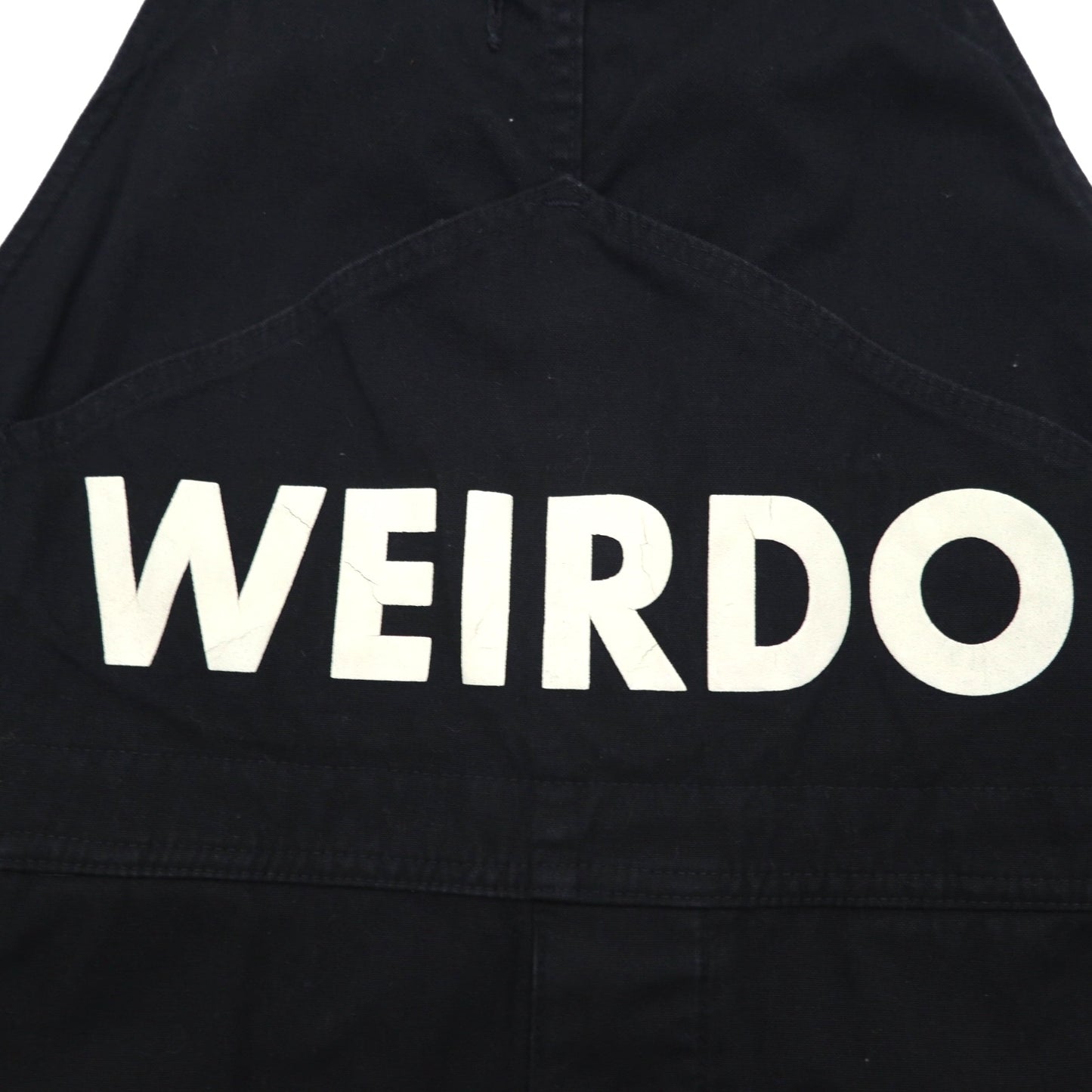 WEIRDO オーバーオール M ブラック WOLF BAIT-OVERALL コットン GROWN-UP WRD-19-SS-25 日本製