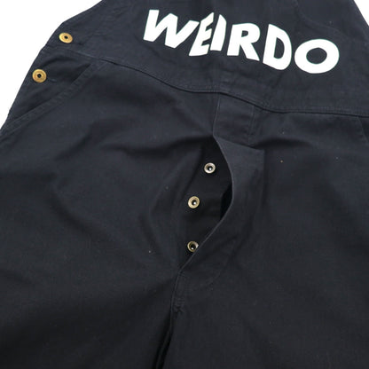 WEIRDO オーバーオール M ブラック WOLF BAIT-OVERALL コットン GROWN-UP WRD-19-SS-25 日本製