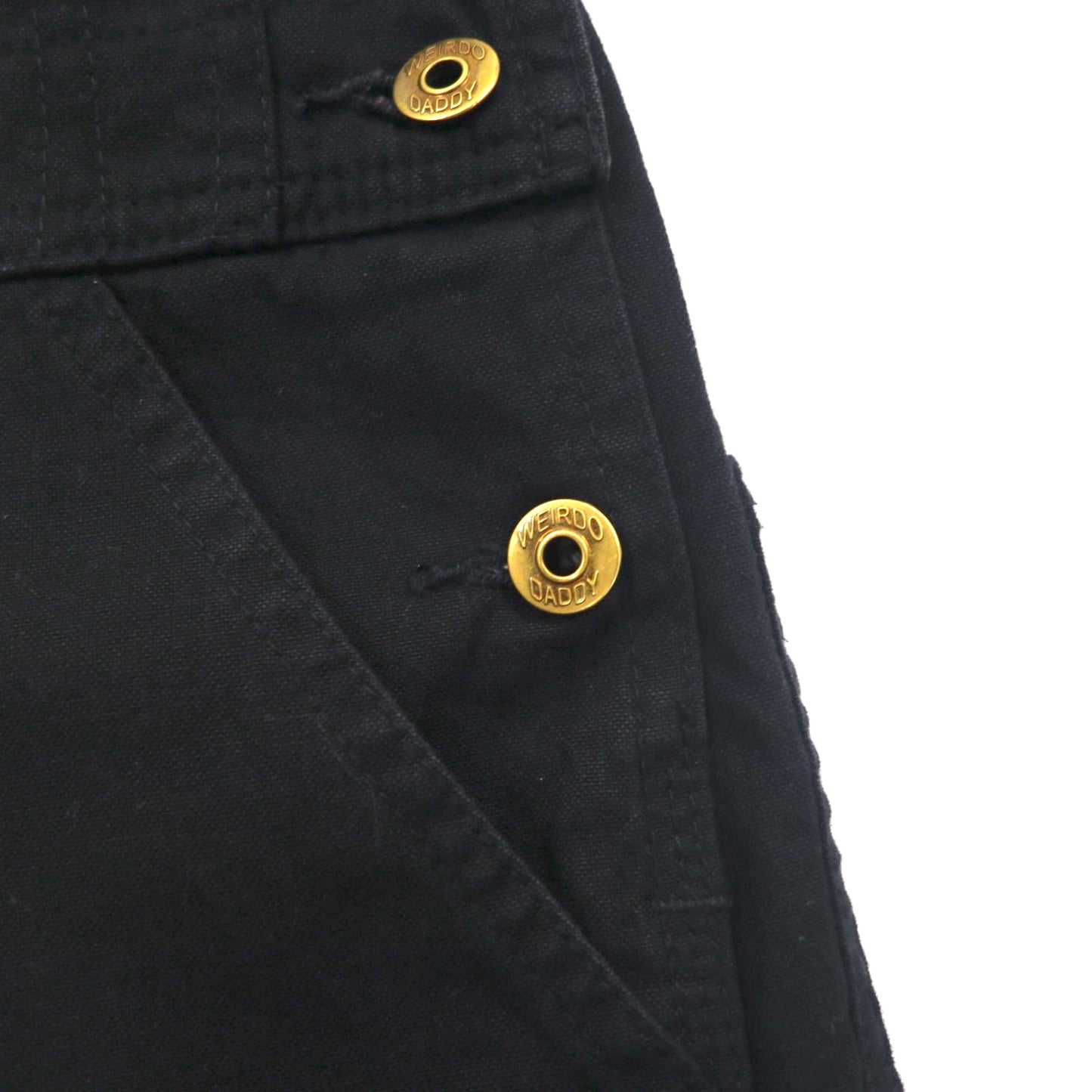 WEIRDO オーバーオール M ブラック WOLF BAIT-OVERALL コットン GROWN-UP WRD-19-SS-25 日本製