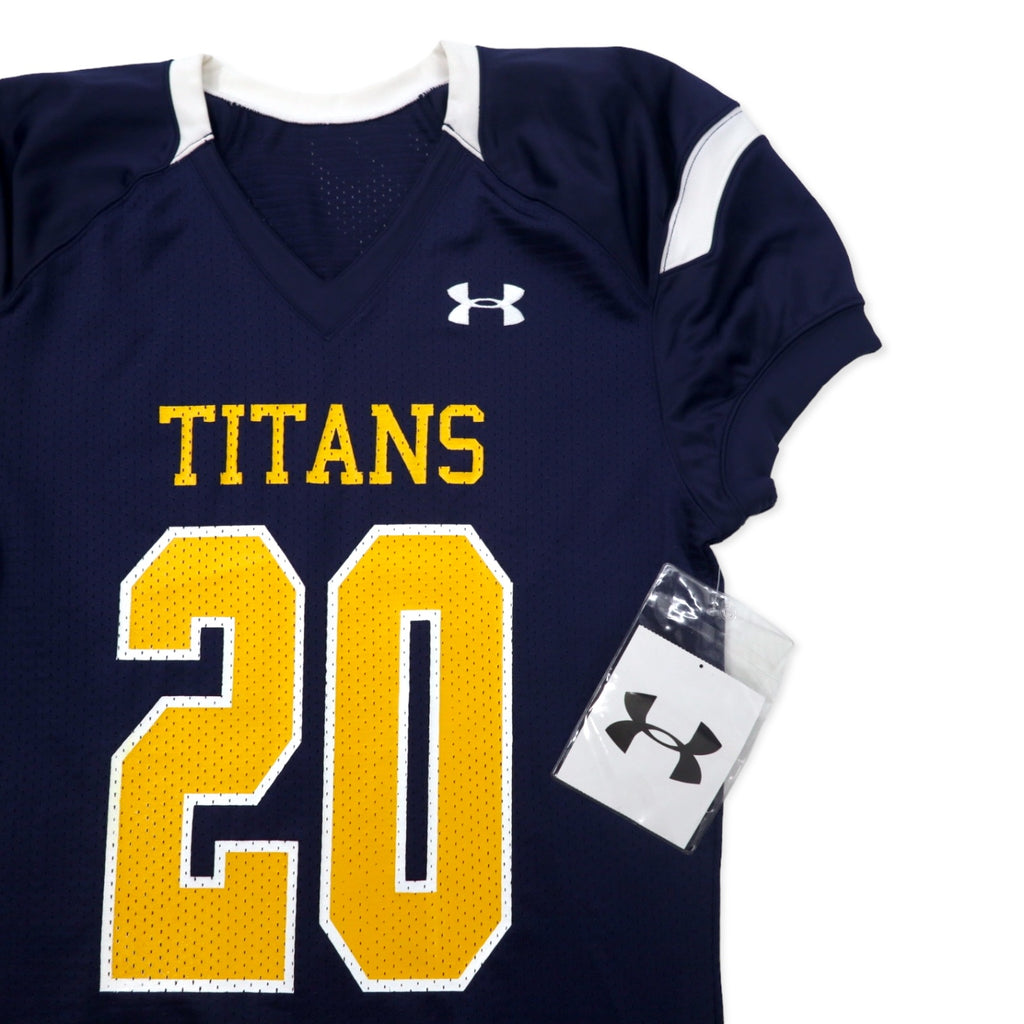 UNDER ARMOUR Remake Game Shirt One Piece L Navy Polyester TITANS Numbering Unused