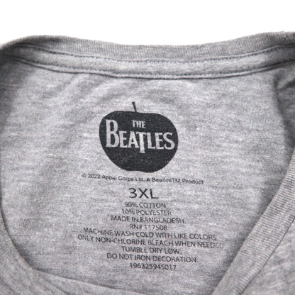 THE BEATLES Official Rock Band T-Shirt, Size 3XL, Gray Cotton, Abbey Road