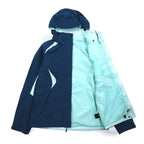 THE NORTH FACE HYVENT Waterproof Mountain Parka S Navy Nylon Zip-in-Zip US Standard A6FB