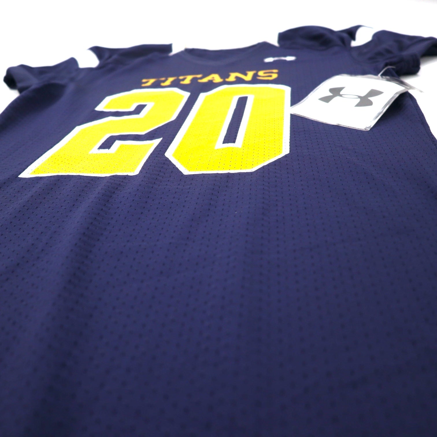 UNDER ARMOUR Remake Game Shirt One Piece L Navy Polyester TITANS Numbering Unused