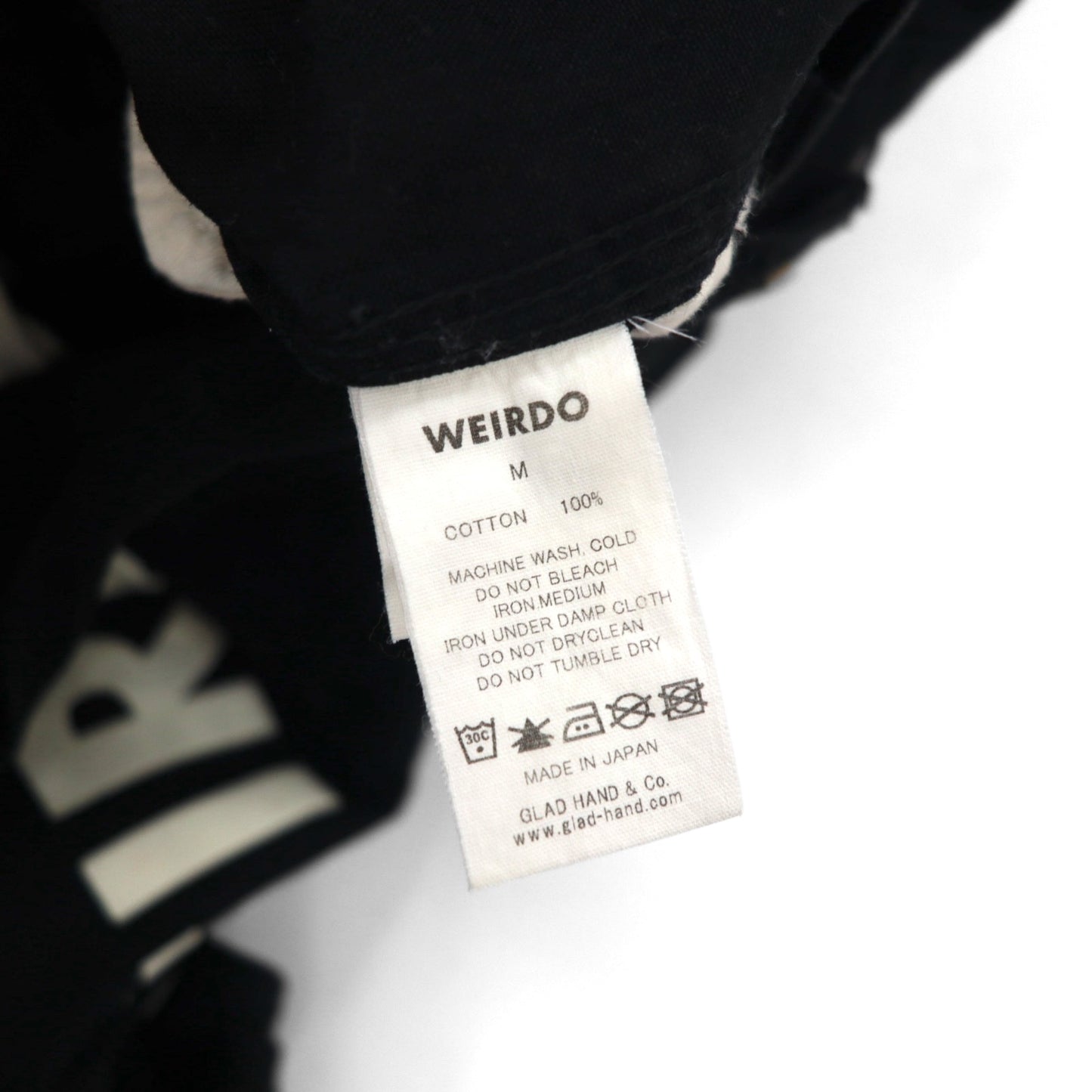 WEIRDO オーバーオール M ブラック WOLF BAIT-OVERALL コットン GROWN-UP WRD-19-SS-25 日本製