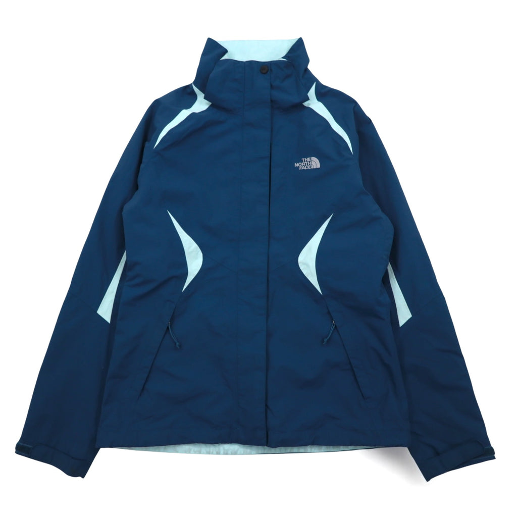 THE NORTH FACE HYVENT Waterproof Mountain Parka S Navy Nylon Zip-in-Zip US Standard A6FB
