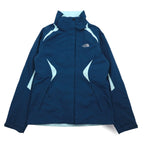 THE NORTH FACE HYVENT Waterproof Mountain Parka S Navy Nylon Zip-in-Zip US Standard A6FB