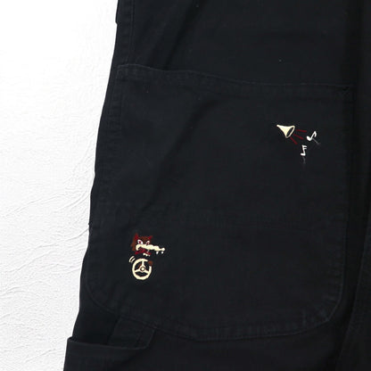 WEIRDO オーバーオール M ブラック WOLF BAIT-OVERALL コットン GROWN-UP WRD-19-SS-25 日本製