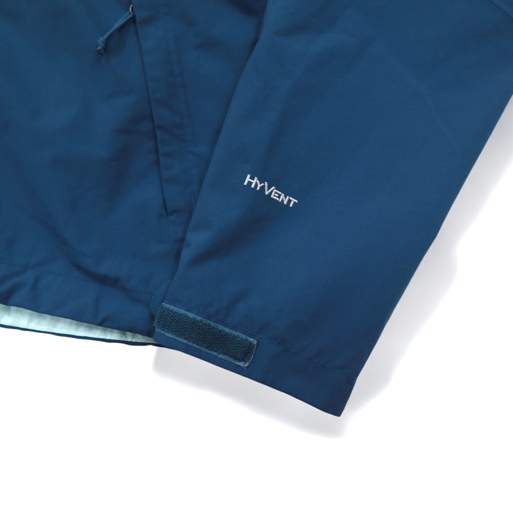 THE NORTH FACE HYVENT Waterproof Mountain Parka S Navy Nylon Zip-in-Zip US Standard A6FB