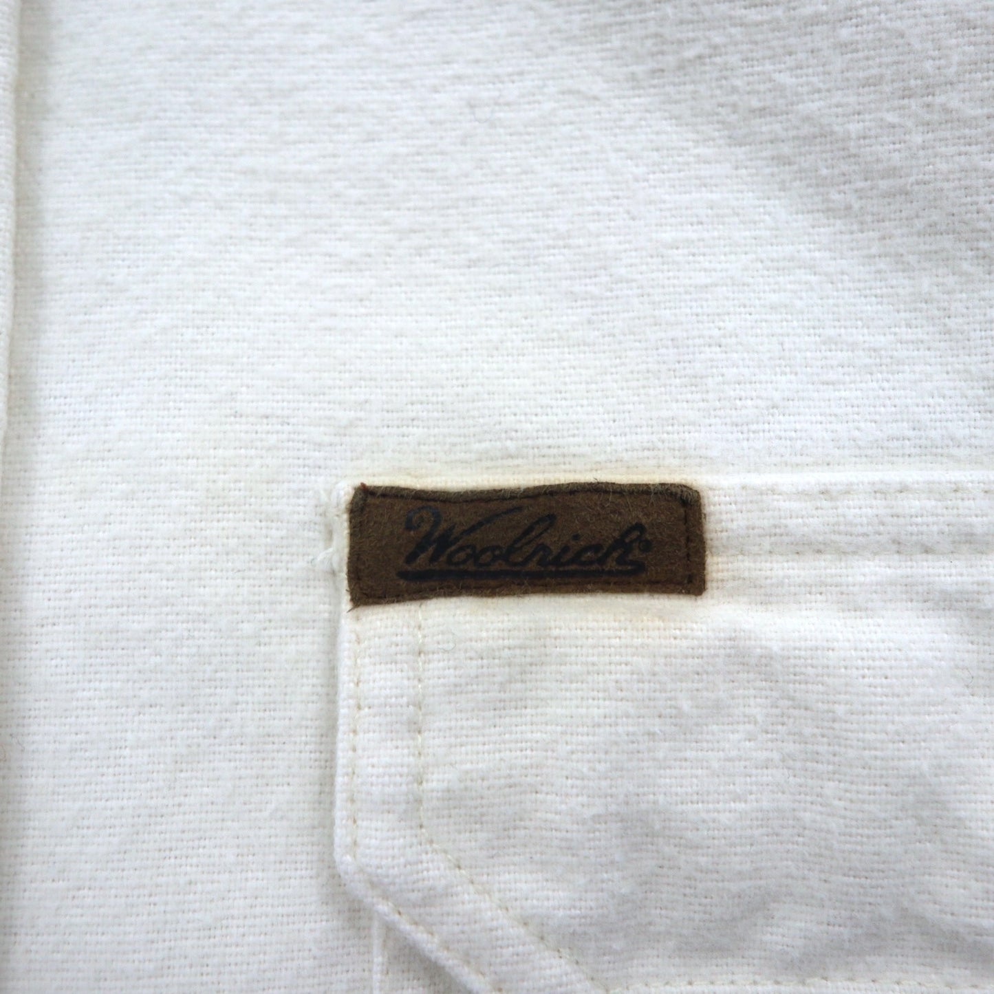 Woolrich 90年代 シャモアクロス フランネル ワークシャツ XL ホワイト Expedition Chamois ダブルポケット