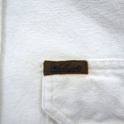 Woolrich 90年代 シャモアクロス フランネル ワークシャツ XL ホワイト Expedition Chamois ダブルポケット