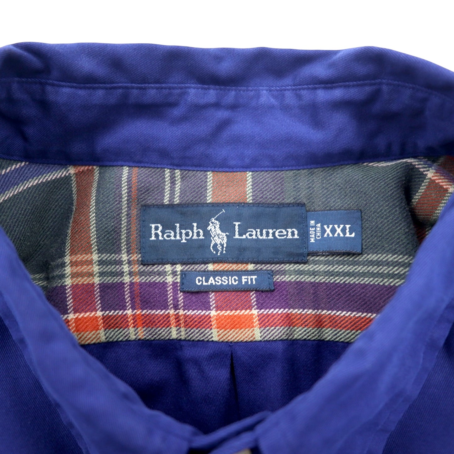 Ralph Lauren 90年代 クラシックフィット ボタンダウンシャツ XXL ブルー コットン スモールポニー 刺繍