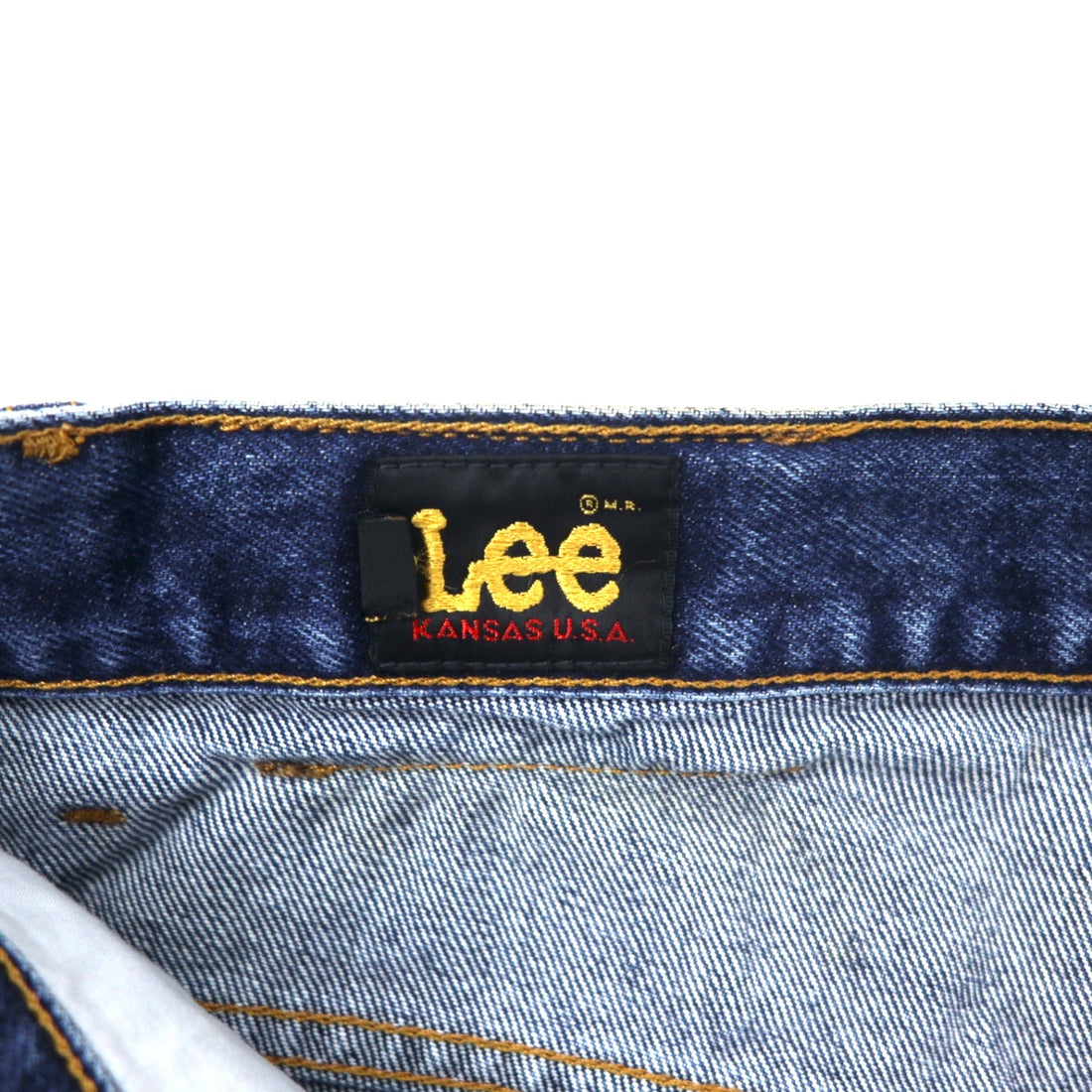 Lee USA Made 201 American Standard Jeans Regular Straight Denim Pants Size 36 Blue Cotton Leather Patch Zipper Fly