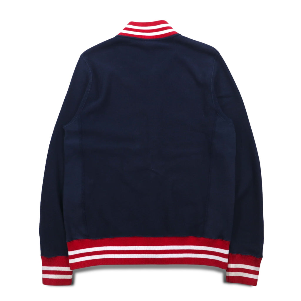 Champion Reverse Weave Rib Line Snap Cardigan Sweat Blouson L Navy Cotton