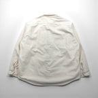 Woolrich 90s Chamois Cloth Flannel Work Shirt, XL, White, Expedition Chamois, Double Pocket