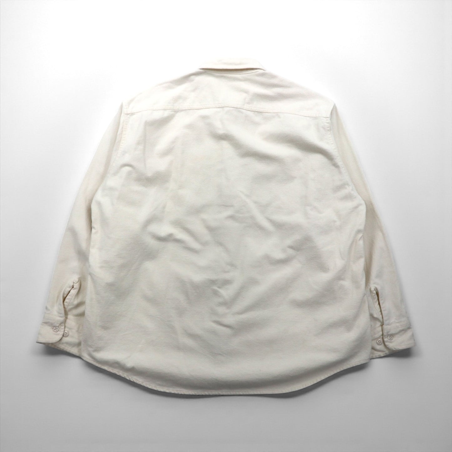 Woolrich 90年代 シャモアクロス フランネル ワークシャツ XL ホワイト Expedition Chamois ダブルポケット