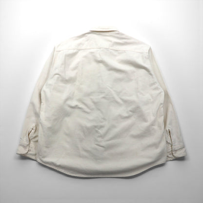 Woolrich 90年代 シャモアクロス フランネル ワークシャツ XL ホワイト Expedition Chamois ダブルポケット