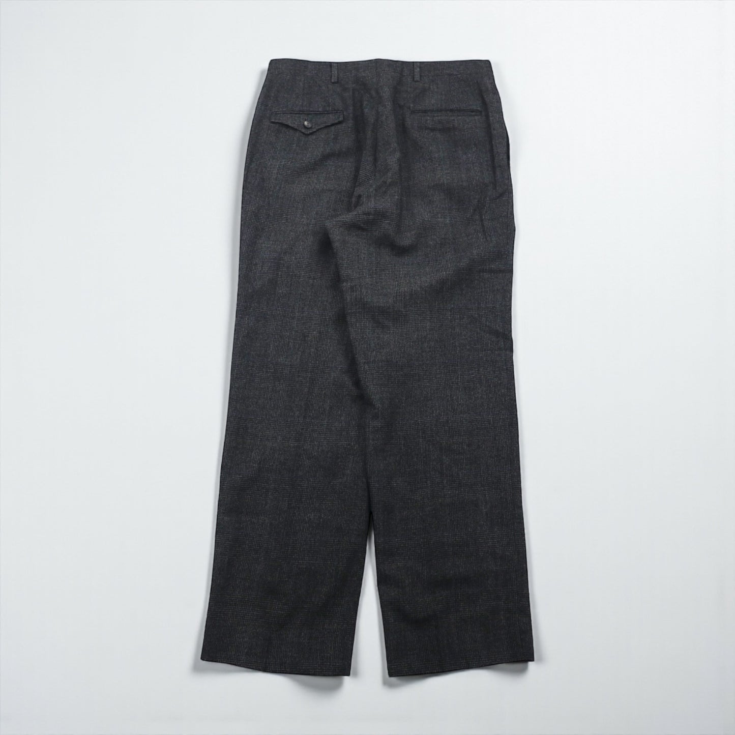 90s USA Vintage Trousers 2タック ワイド スラックス パンツ M グレンチェック サスペンダーボタン プリーツ AUSTIN REED 90年代 USA製