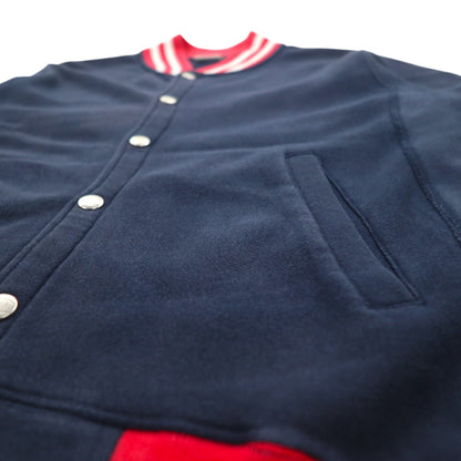 Champion リバースウィーブ REVERSE WEAVE リブライン スナップカーディガン スウェット ブルゾン L ネイビー コットン