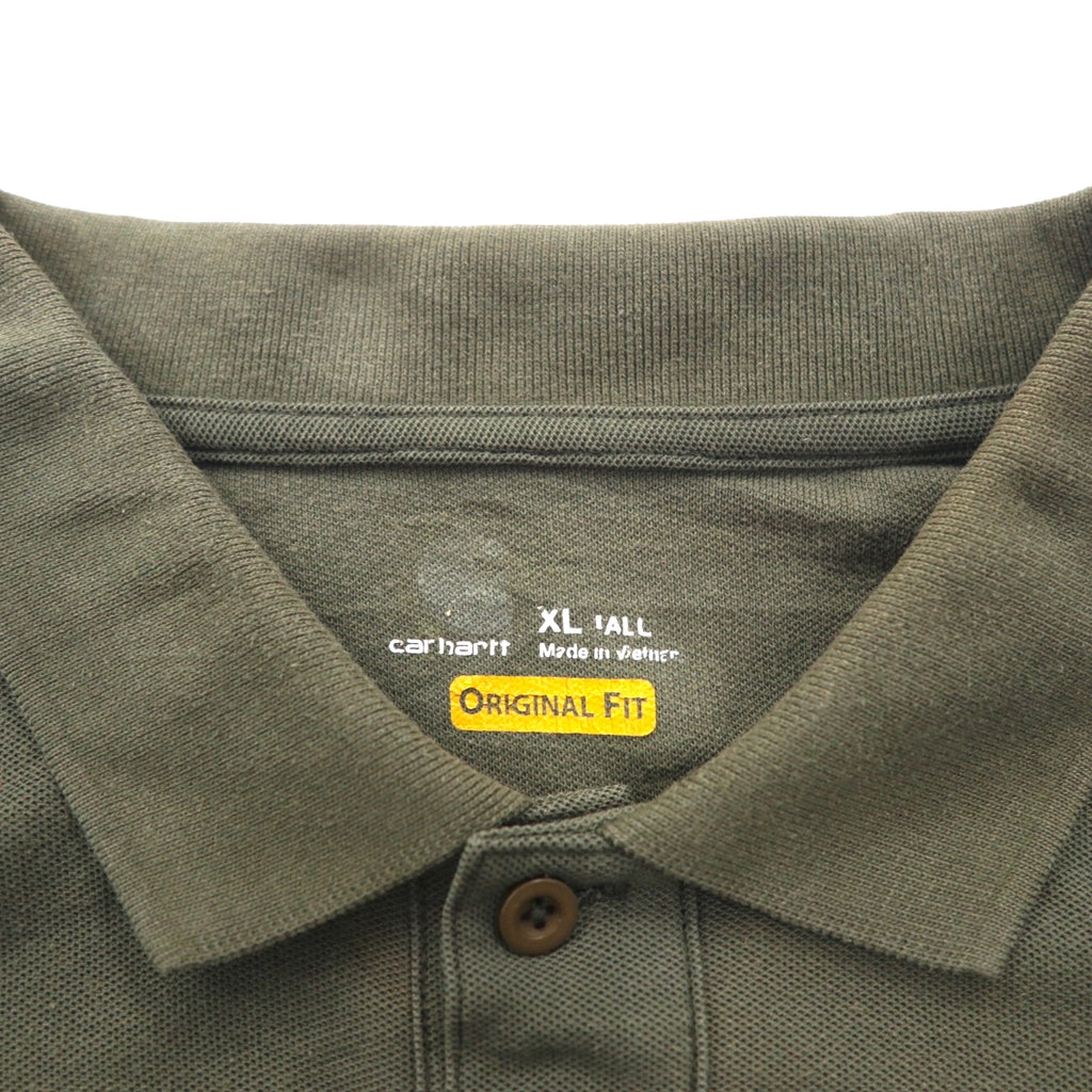 Carhartt Original Fit Pocket Polo Shirt XL Khaki ORIGINAL FIT