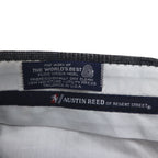 90s USA Vintage Trousers, 2-pleat wide-leg slacks, size M, glen plaid, suspender buttons, pleated, Austin Reed, 1990s, Made in USA