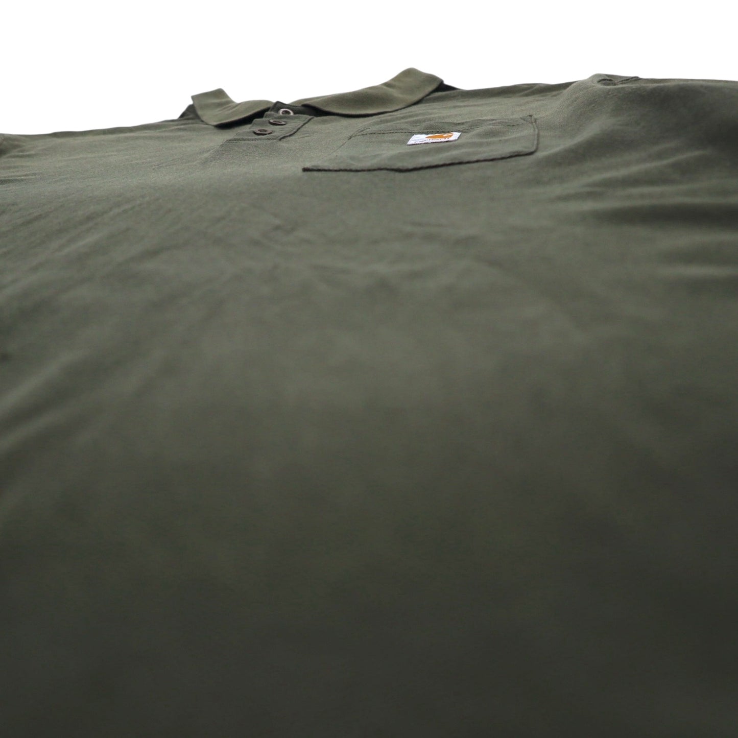 carhartt オリジナルフィット ポケット付き ポロシャツ XL カーキ ORIGINAL FIT